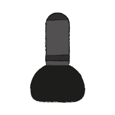 İzole fırça saç salon tasarım