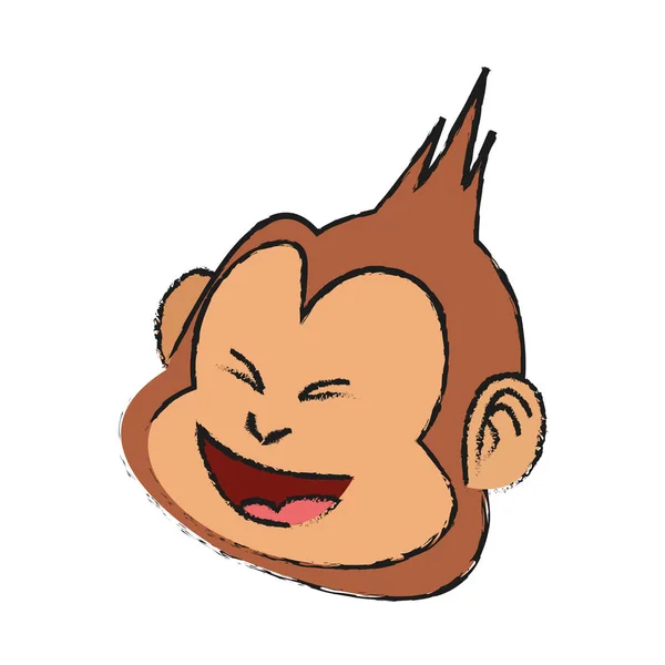 Geïsoleerde aap cartoon design — Stockvector