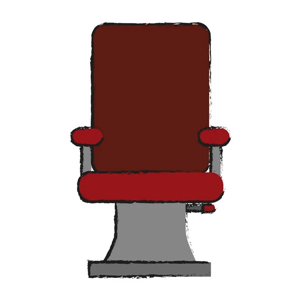 Diseño de silla de salón de pelo aislado — Archivo Imágenes Vectoriales