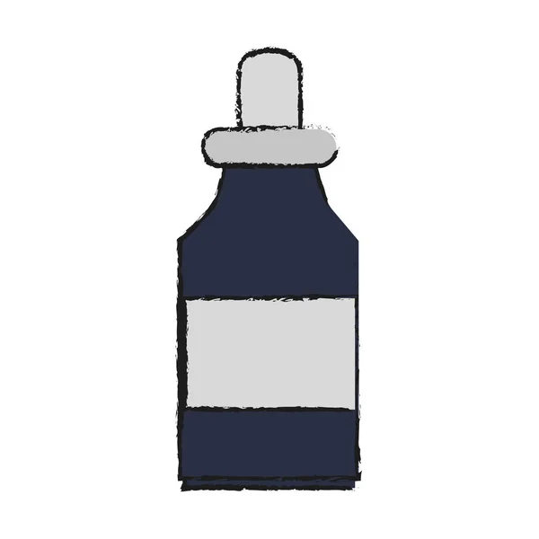 Diseño del frasco de medicina aislada — Vector de stock