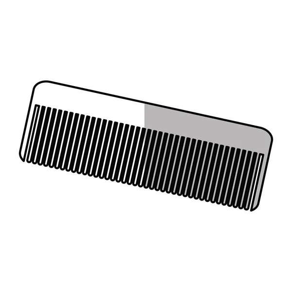Diseño de peine de pelo aislado — Vector de stock