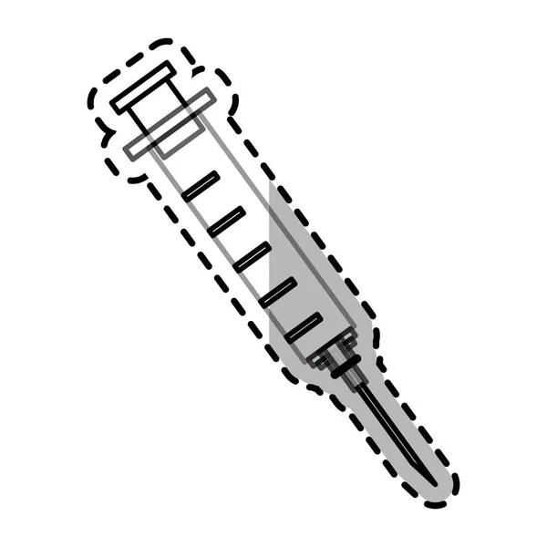 Desenho isolado da seringa — Vetor de Stock