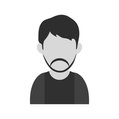 İzole avatar adam tasarım