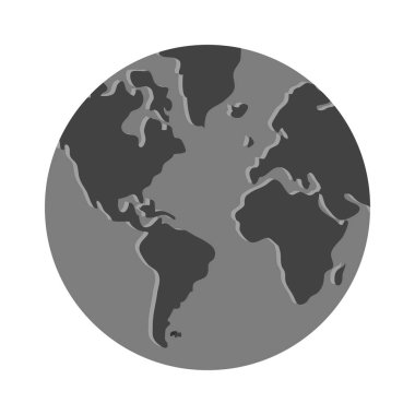 İzole gezegenin küre tasarımı