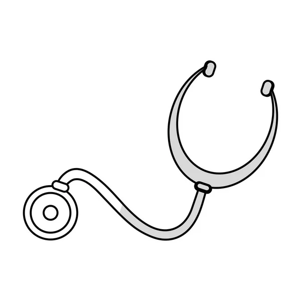 Desain stetoskop terisolasi - Stok Vektor