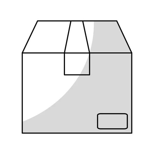 Conception de boîte de livraison isolée — Image vectorielle
