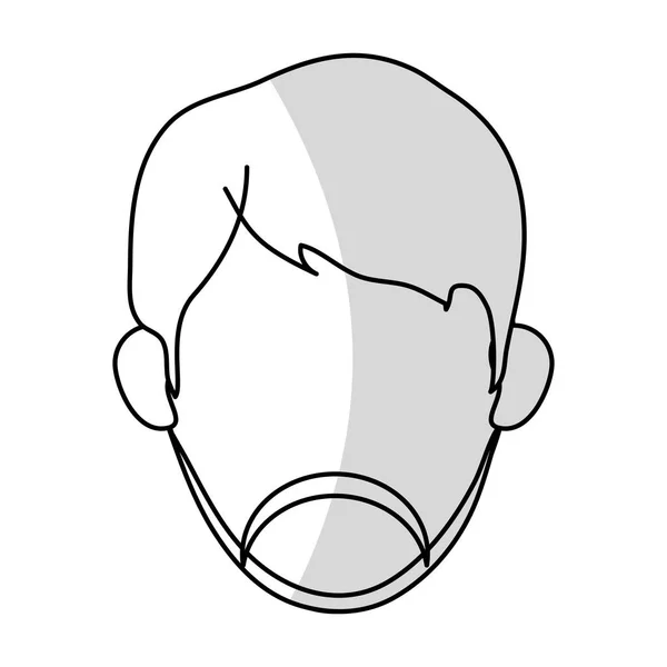 Diseño de hombre avatar aislado — Vector de stock