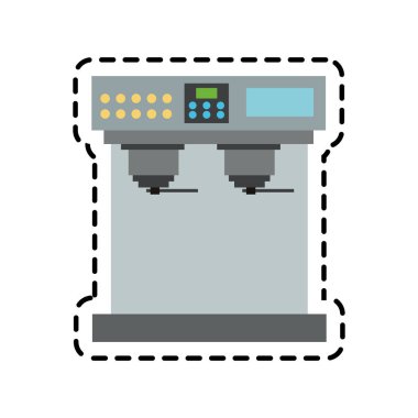 İzole kahve makinesi