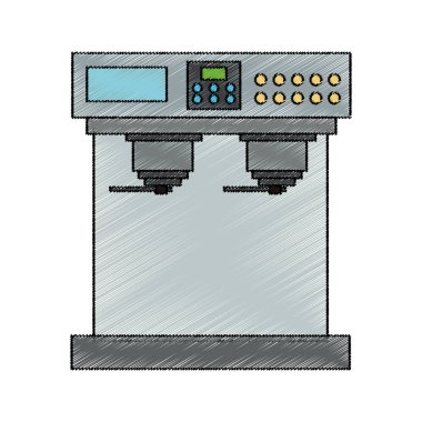 İzole kahve makinesi