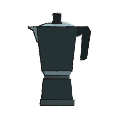 İzole kahve su ısıtıcısı