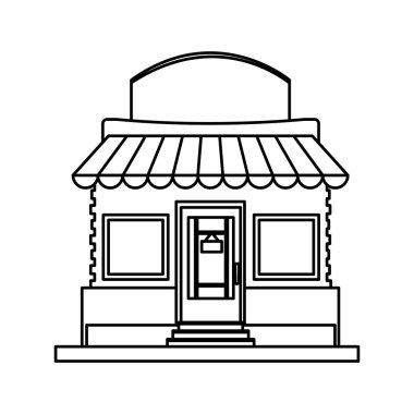 İzole küçük mağaza tasarım