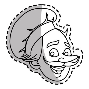İzole erkek Şef karikatür tasarım