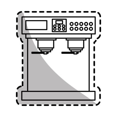 İzole kahve makinesi