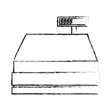 İzole Yazar kasa tasarımı