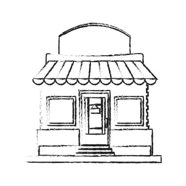 İzole küçük mağaza tasarım