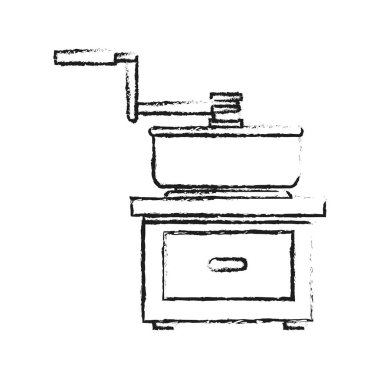 Kahve greinder izole