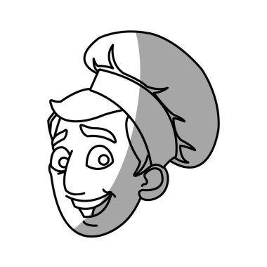 İzole erkek Şef karikatür tasarım