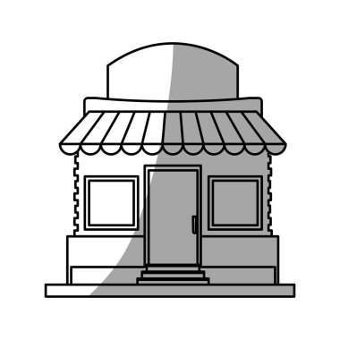 İzole küçük mağaza tasarım
