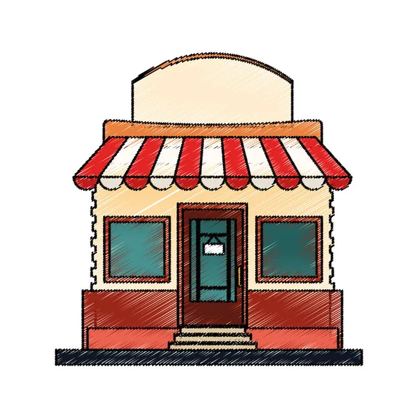Diseño de pequeña tienda aislada — Vector de stock
