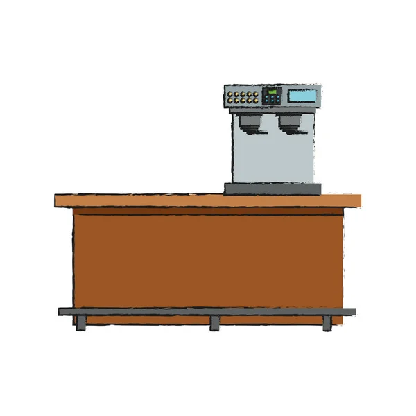 Na białym tle projekt maszyny do kawy — Wektor stockowy