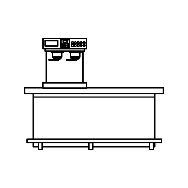 Geïsoleerde koffie machine ontwerp — Stockvector