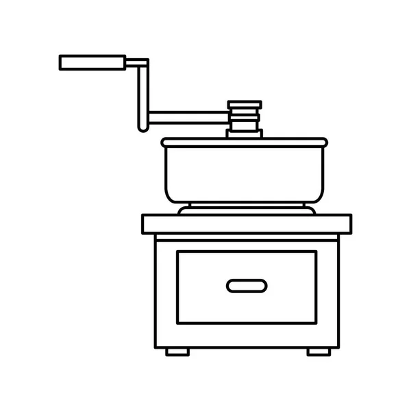 Geïsoleerde koffie greinder ontwerp — Stockvector