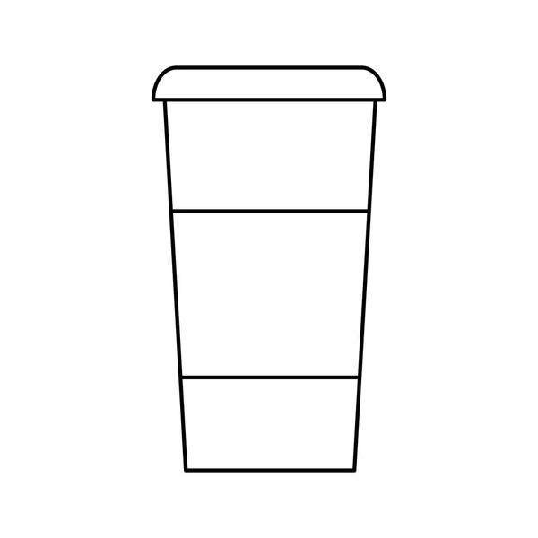 절연된 커피 머그잔 설계 — 스톡 벡터
