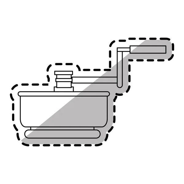 Isolierte Kaffeeschmieranlage — Stockvektor