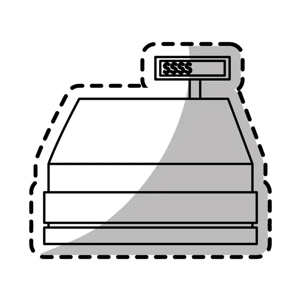 Isolated cash register design — Stock Vector