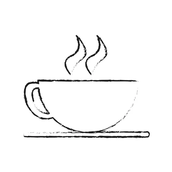 Conception de tasse de café isolée — Image vectorielle