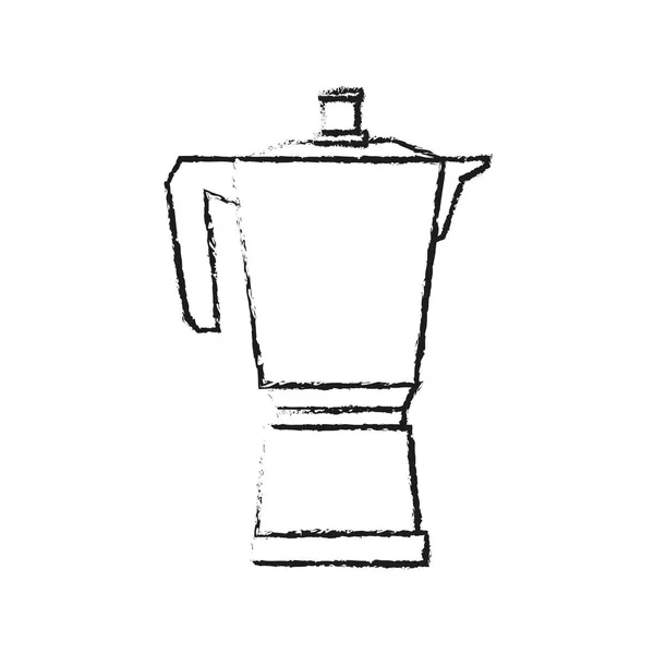 Conception isolée de bouilloire à café — Image vectorielle
