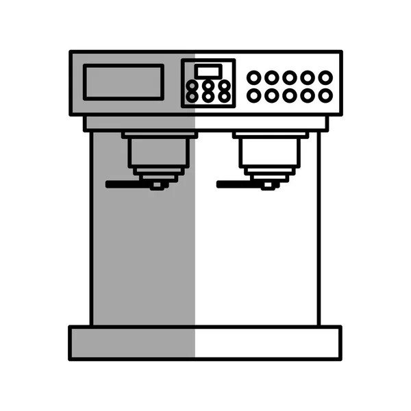 Konstrukce stroje izolované kávy — Stockový vektor
