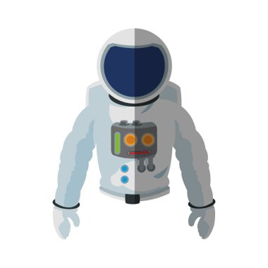 İzole astronot karikatür tasarım