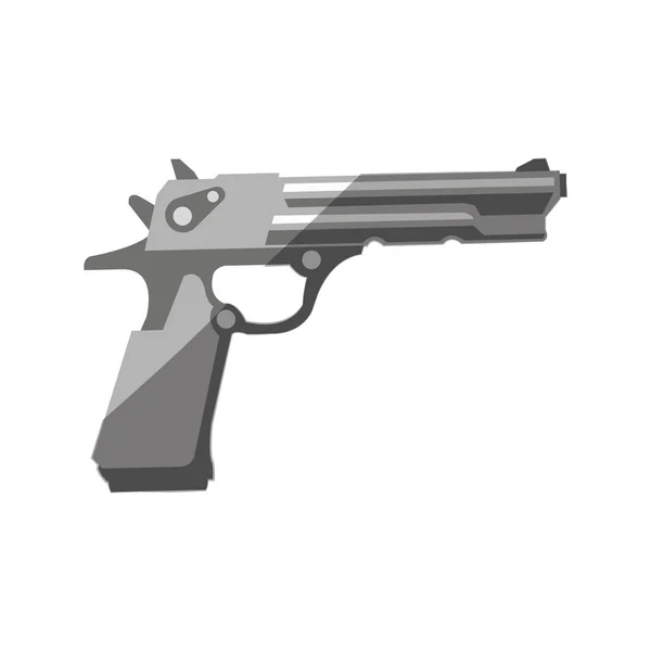 Diseño de pistola aislada — Vector de stock