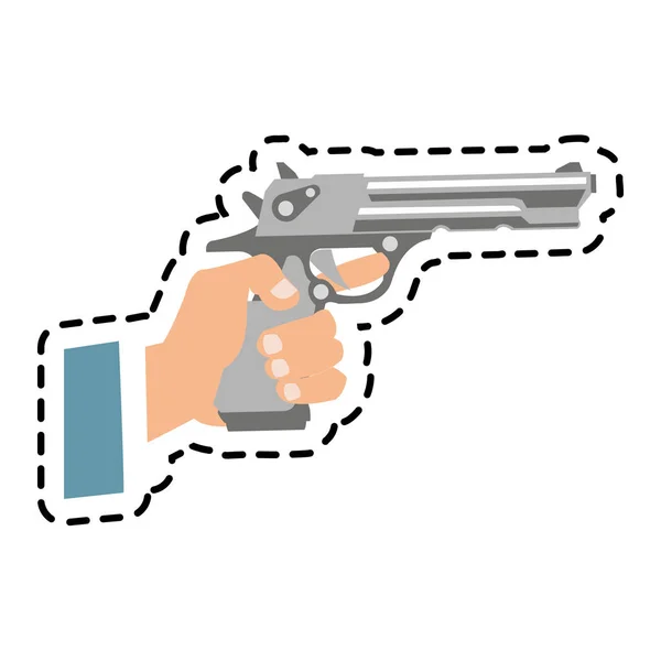 Conception de pistolet isolé — Image vectorielle