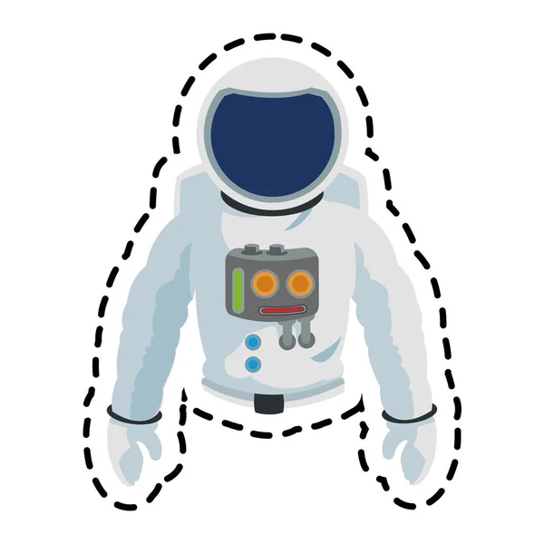 Isolated astronaut cartoon design — Stock Vector