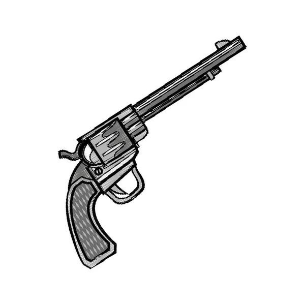 Geïsoleerde pistool ontwerp — Stockvector