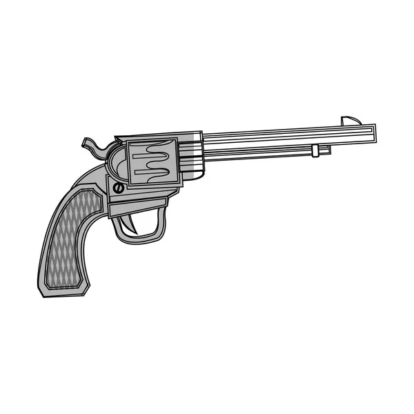Diseño de pistola aislada — Vector de stock