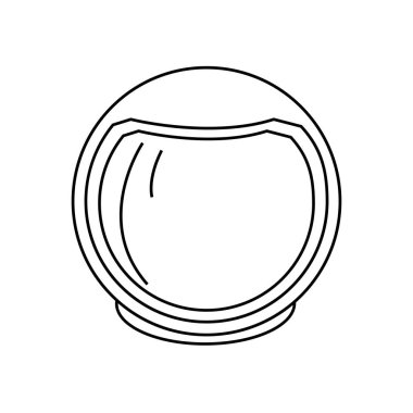 İzole astronot kask tasarım