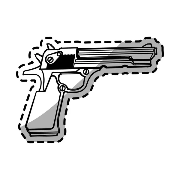 Diseño de pistola aislada — Vector de stock