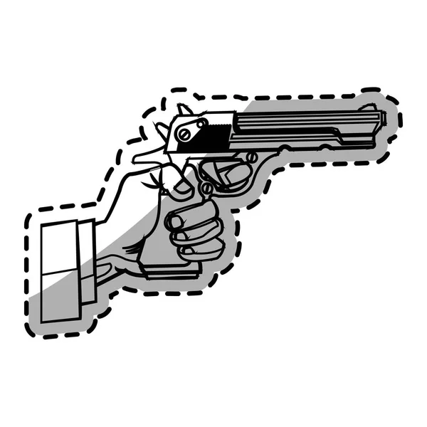 Diseño de pistola aislada — Vector de stock