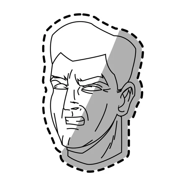 Isolé homme dessin animé design — Image vectorielle