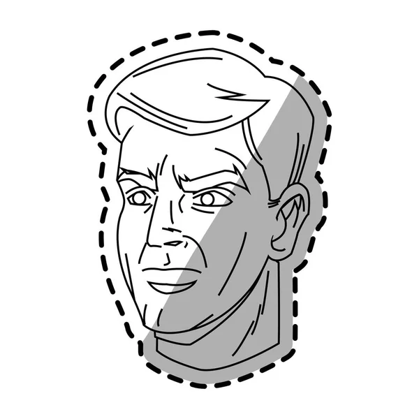 Izolovaný muž kreslený design — Stockový vektor