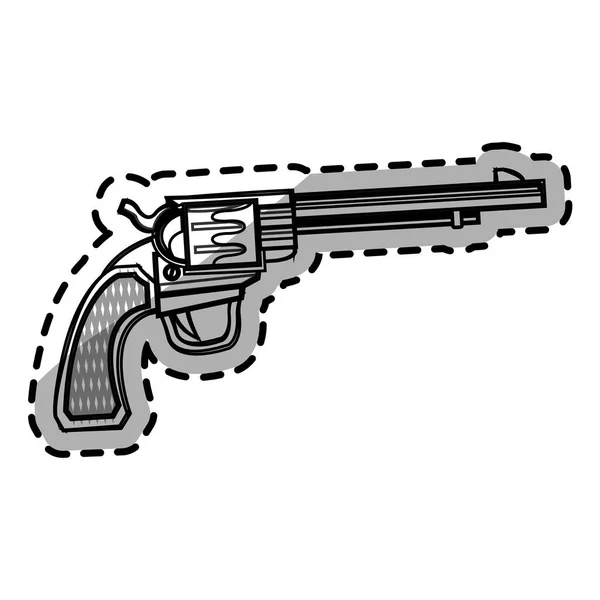 Diseño de pistola aislada — Vector de stock