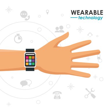 giyilebilir teknoloji el smartwatch medya simgeleri