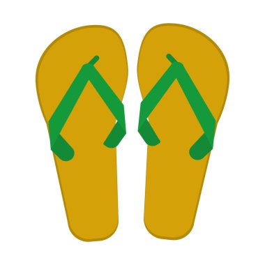 flop flip Brezilya yeşil ve sarı