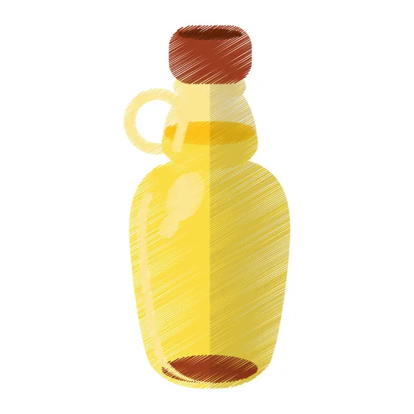 传统的彩色的枫叶糖浆瓶 — 图库矢量图片