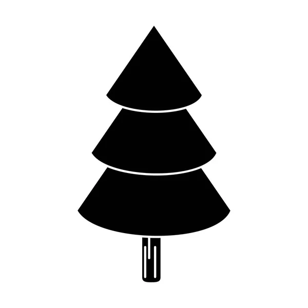 Canadese groenblijvende boom pine pictogram — Stockvector