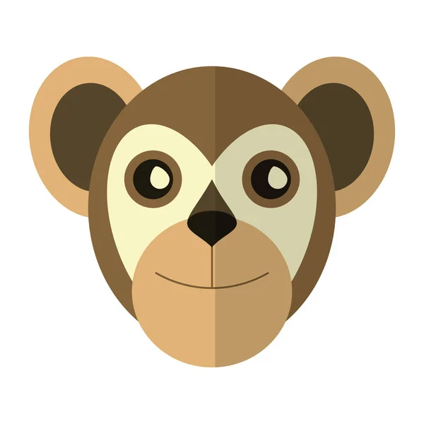 Prsy kapucínský primát Brazílie fauna — Stockový vektor