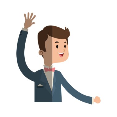 İzole damat tasarım